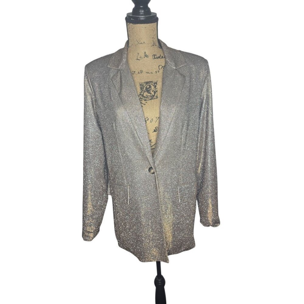 Wil Fable Glitter Sparkle Blazer Small